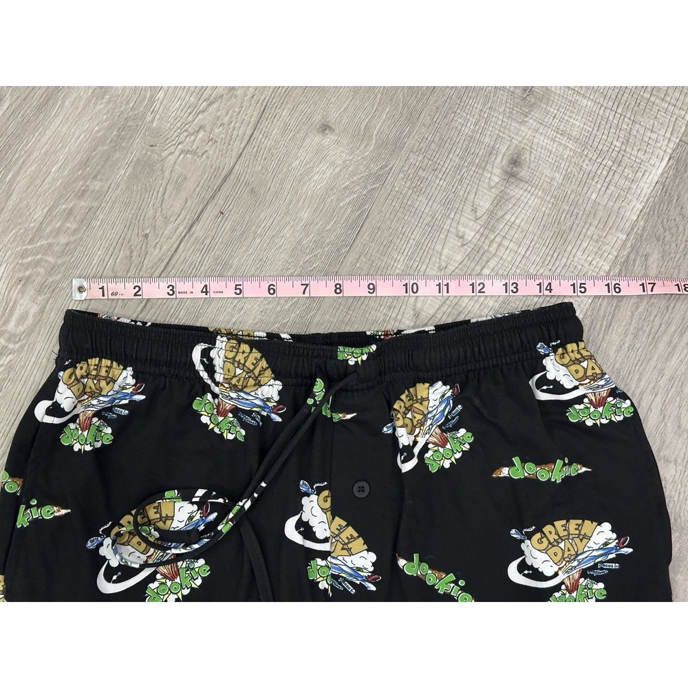 Men's Soft Cozy Punk Rock Green Day Dookie Pajama‎ PJ Pants Medium EUC - Picture 6 of 8